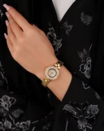 ساعة منار من الاستيل بلون ذهبي | LOS009L - الصورة 4