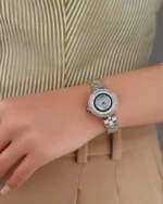 ساعة منار من الاستيل بلون فضي | LOS009L - الصورة 4